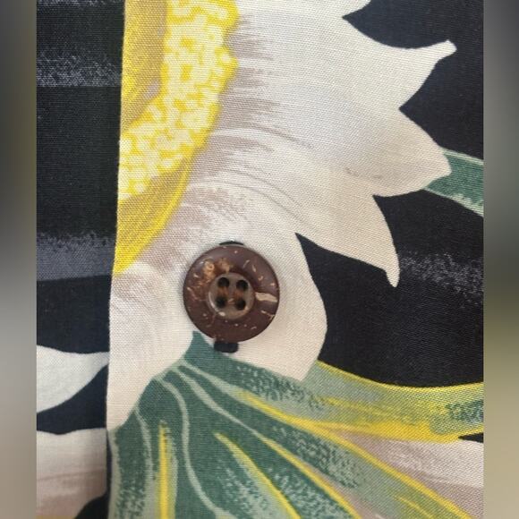 Rare Vintage Pineapple Juice 100% Rayon Dragonfruit Floral Made in Hawaii Medium - Picture 5 of 8